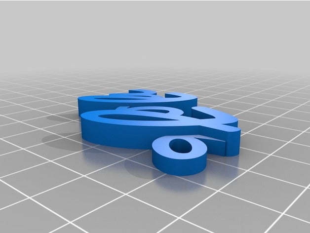 lola keychain organization customized 3D print model - Mito3D