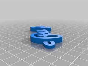 paula-Schlüsselanhänger - Organisation kundengebundene 3d print model - Mito3D