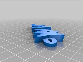 xavier keyfob chaveiros personalizado 3d print model - Mito3D