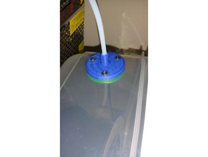 ojal filamento saliendo caja de plástico en 2 mm y 4 diámetro externo Impresora 3d las piezas el la guía soporte bobina 3d print model - Mito3D