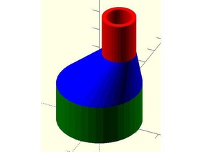 customizable offset pipe reducer parts 3d print model - Mito3D