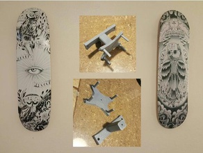 skateboard wall mount updated 3 23 household quick print 3d print model - Mito3D
