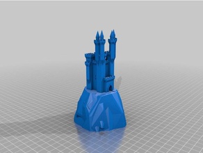 castillo 1 las estructuras de edificios personalizado 3d print model - Mito3D