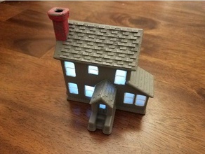 hawthorne Noel köy evi binalar ve yapılar Köyü 56 bölüm dickensville manzara landschaft lemax luville model hıyar 3d print model - Mito3D