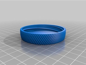 my customized container knurled lid 525 left containers 3d print model - Mito3D