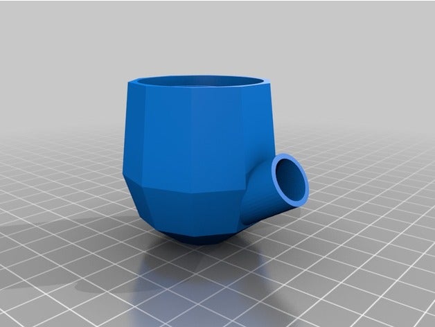 low-poly vape Pfeife gadgets openscad 3D print model - Mito3D