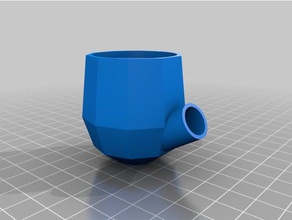 low poly vape pipe gadgets openscad 3d print model - Mito3D