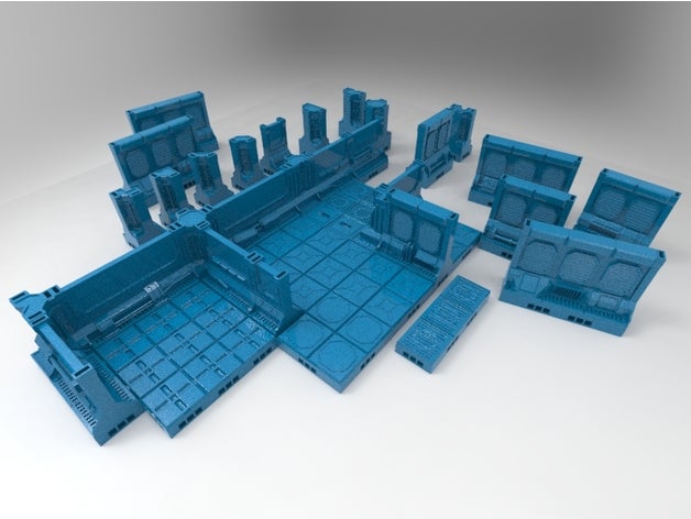niphilim's modular space scenery openlock games 3D print model - Mito3D