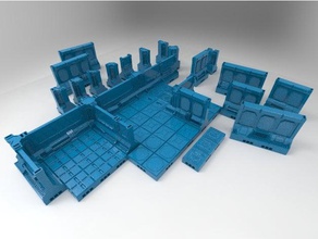 niphilim modulare Raum-Landschaft openlock Spiele 3d print model - Mito3D