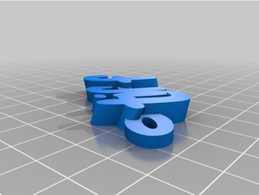 tiff Schlüsselanhänger kundengebundene 3d print model - Mito3D