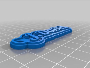 jdavid keychains customized 3d print model - Mito3D