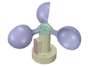 anemómetro de la ingeniería 3d print model - Mito3D