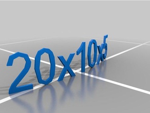 distanziali su misura 20x10x5 non inferiore superiore txt Stampante 3d parti 3d print model - Mito3D