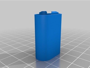 aaa batteries 2 pieces bottom part containers customized 3d print model - Mito3D