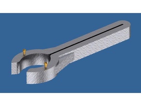 garrett atx shaft wrench sport & outdoors metal detector spanner 3d print model - Mito3D