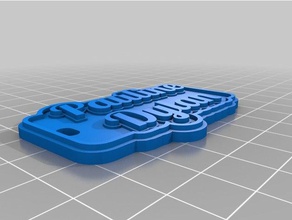 pauline dylan de porte-clés personnalisé 3d print model - Mito3D