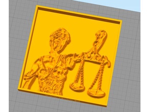 themis esculturas lei litophane estátua 3d print model - Mito3D
