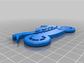 mi medida - su nombre moto llavero signos y logotipos personalizado 3d print model - Mito3D
