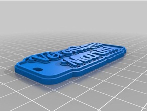 veronique Schlüsselanhänger kundengebundene 3d print model - Mito3D