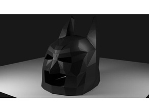 low poly batman mask toy & game accessories lego lowpoly 3d print model - Mito3D