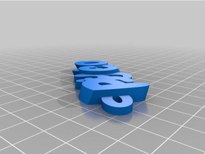 psikopat keyfob Anahtarlık özelleştirilmiş 3d print model - Mito3D