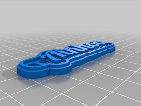 ainhoa i portachiavi su misura 3d print model - Mito3D