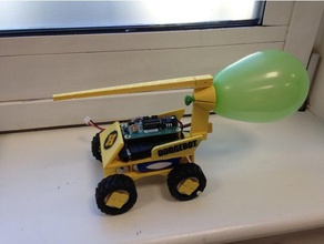 micro pi Mittag-Ballon-Halter v2 in der Robotik null raspberry 3d print model - Mito3D