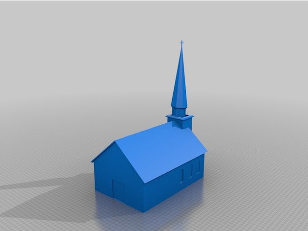Kirche westworld 3d-drucken chruch 3D print model - Mito3D