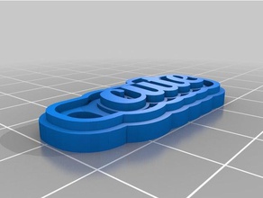 lindo clave llaveros personalizado 3d print model - Mito3D