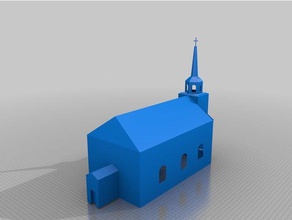 igreja modelo 3d ww A impressão westworld 3d print model - Mito3D