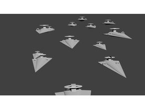 star destroyer rip off thing vehicles spaceship wars 3d print model - Mito3D