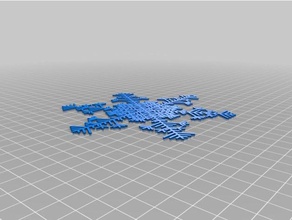 robbie snowflake interactive art customized 3d print model - Mito3D
