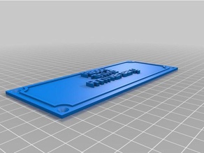 meine angepasste einfachen Namen Unterschreiben Schilder & logos kundengebundene 3d print model - Mito3D