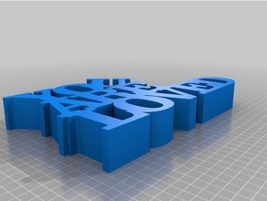 te amaba las esculturas personalizado 3d print model - Mito3D