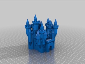 gran castillo las estructuras de edificios personalizado 3d print model - Mito3D