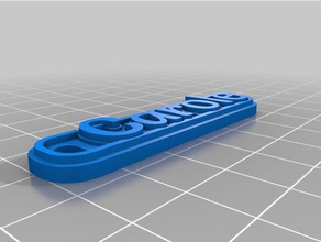 carole de porte-clés personnalisé 3d print model - Mito3D