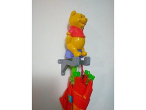 support parapluie enfant - kid's umbrella holder organization hook 3d print model - Mito3D