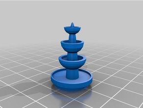miniatura fontana n scala ho oggetti di scena 3d print model - Mito3D