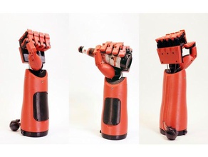 phantom pain functional prosthetic hand props 3d printer metal gear solid system printable prosthetics prosthesis arm 3d print model - Mito3D
