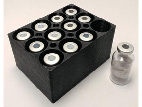 titulaire de 27 ml 20mm sertissage haut l'espace tête des flacons porte-outils & boîtes personnalisé 3d print model - Mito3D