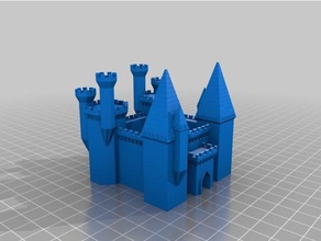 castle1 buildings & structures customized 3d print model - Mito3D