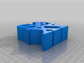 meu word personalizados escultura esculturas personalizado 3d print model - Mito3D
