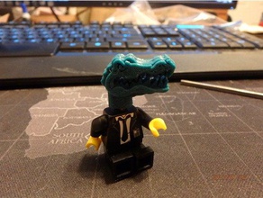 lego - floride gator tête jouets & accessoires de jeux alligator 3d print model - Mito3D