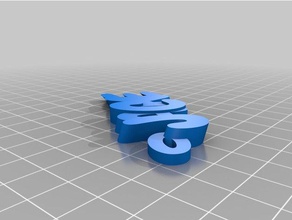 jackie2 keychains customized 3d print model - Mito3D