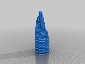 meine angepasste Wolkenkratzer Dekor kundengebundene 3d print model - Mito3D