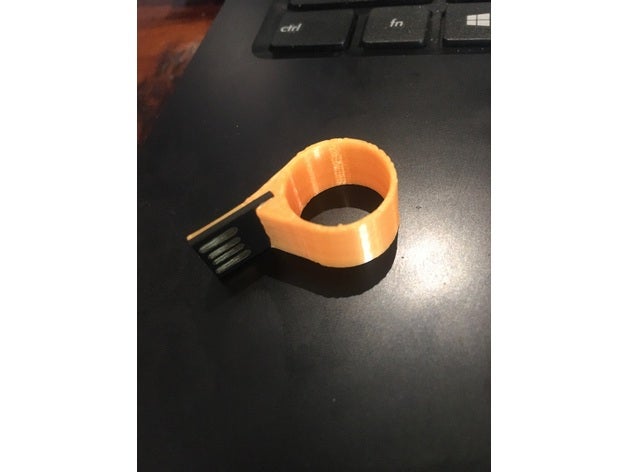 usb ring jewelry stick 3D print model - Mito3D
