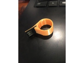usb-ring Schmuck ring usb usb-stick 3d print model - Mito3D