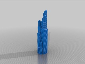 meu personalizados arranha-céus decoração personalizado 3d print model - Mito3D
