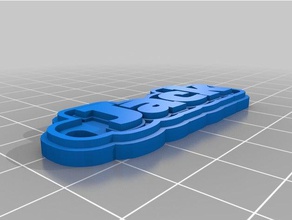 mi personalizados multilínea tag llavero de steven llaveros personalizado 3d print model - Mito3D