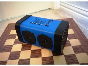 bluetooth speaker enclosure tda7492p insma bt board electronics music 3d print model - Mito3D